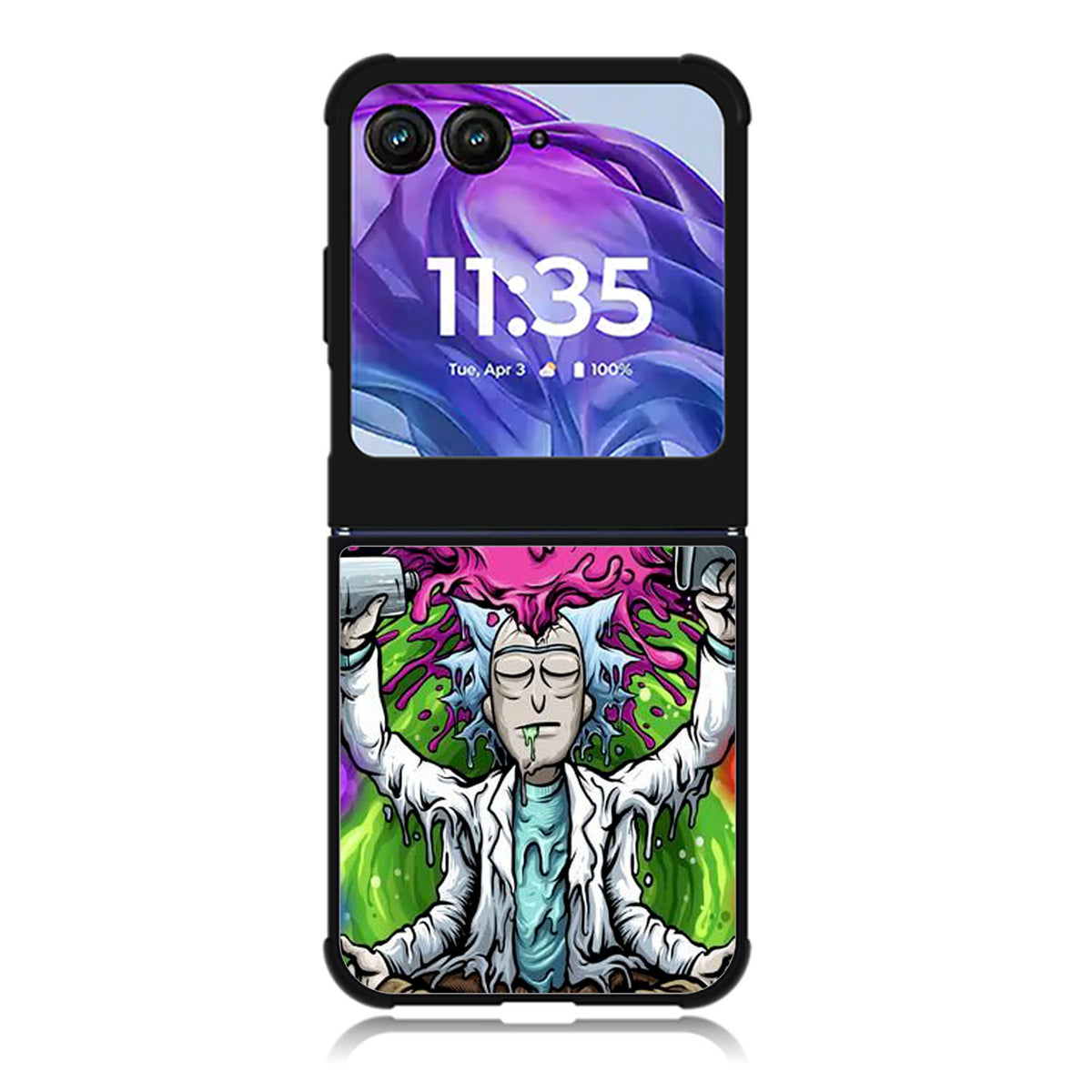 Rick n Morty Art Motorola Moto Razr Plus 2025/2024 Case, Moto Razr 50 Ultra 5G BC2044