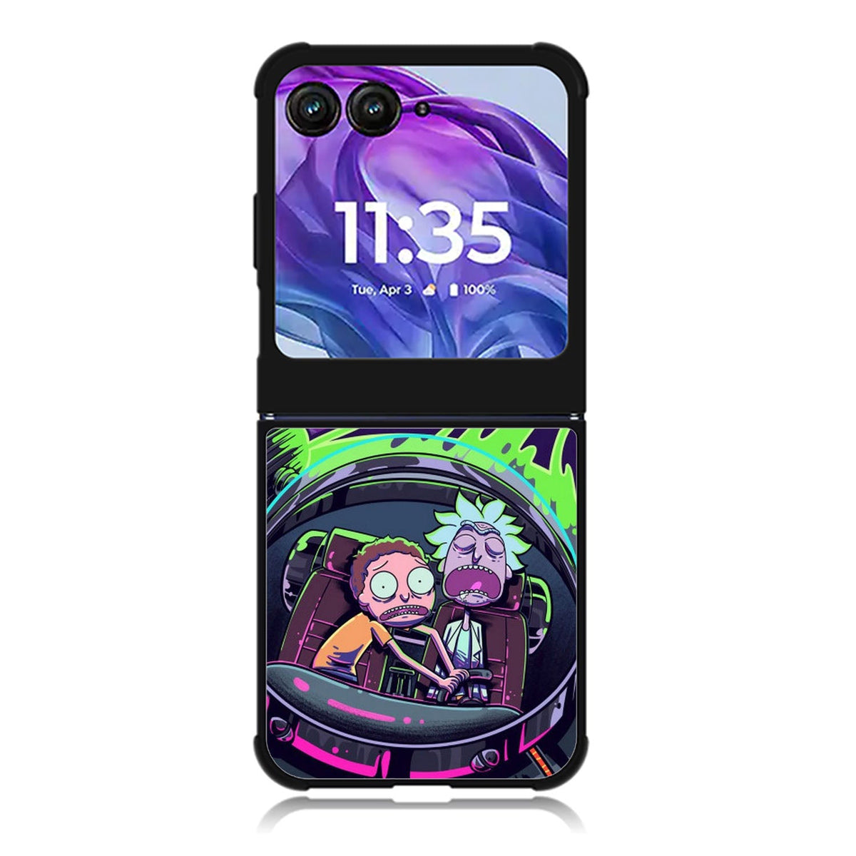Rick n Morty Scary Motorola Moto Razr 2024 , Moto Razr 50 Case FE2045