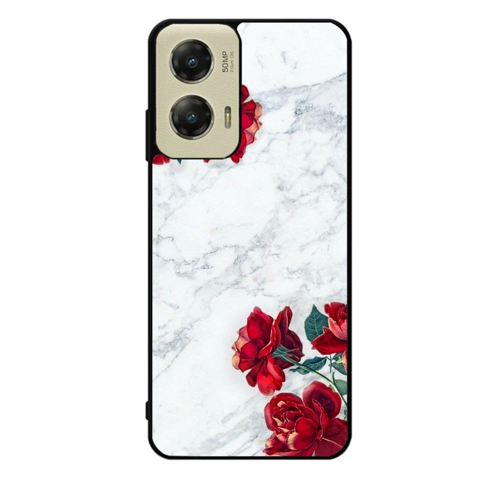 Marble With Roses Case Motorola Moto G Stylus 2024 5G BC2061