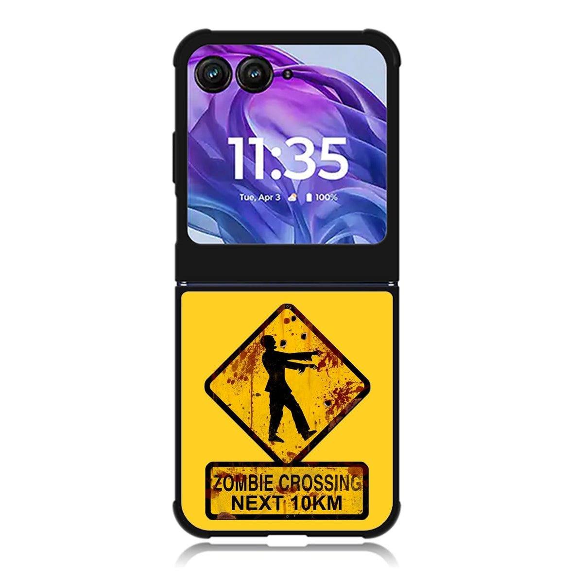 Zombie Crossing Sign Motorola Moto Razr 2024 , Moto Razr 50 Case FE1977