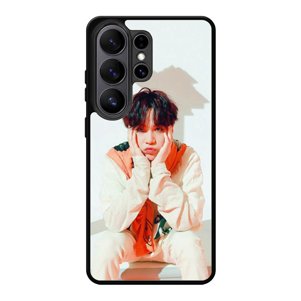 BTS Suga Wallpaper Samsung Galaxy S26 Plus Case DC0260