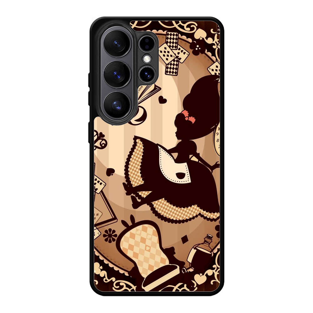 Alice in Wonderland Brown Samsung Galaxy S26 Plus Case
