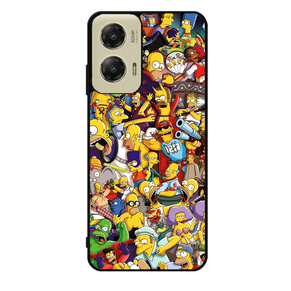 The Simpsons Collage Case Motorola Moto G Stylus 2024 5G BC2010