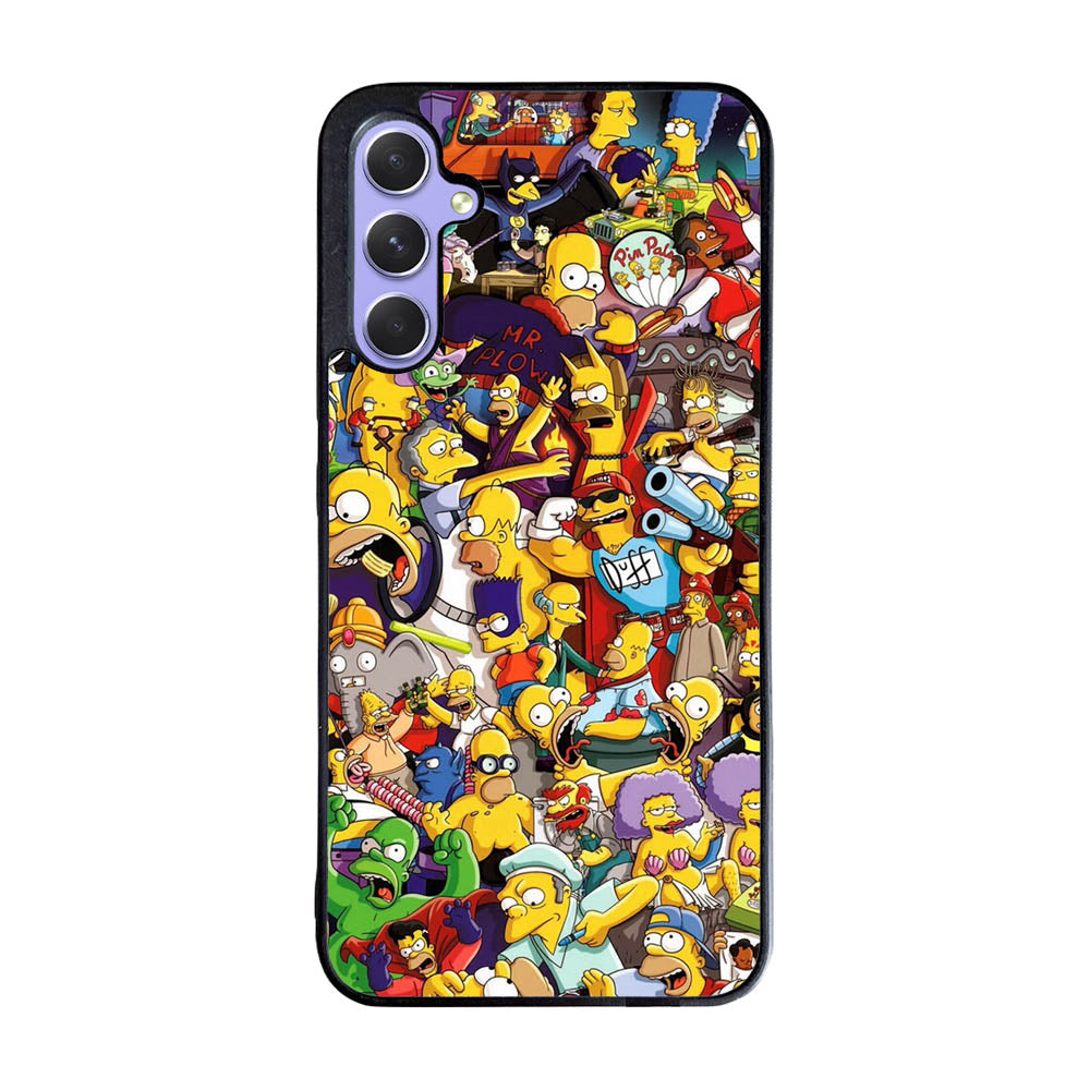 The Simpsons Collage Case Samsung Galaxy A55 5G BC2010