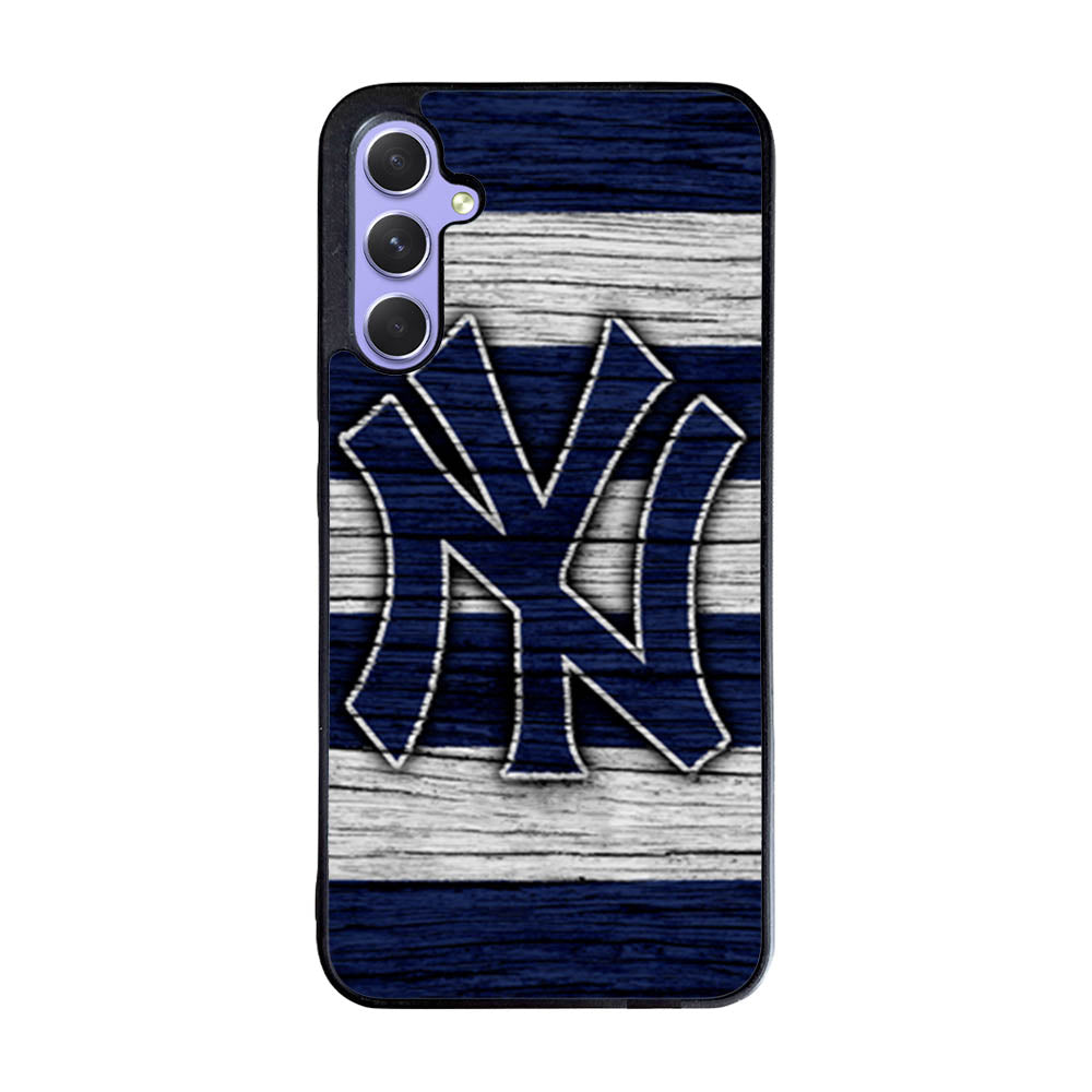 New York yankees wood Logo Case Samsung Galaxy A55 5G BC2087