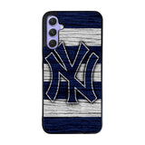 New York yankees wood Logo Case Samsung Galaxy A35 5G BC2087