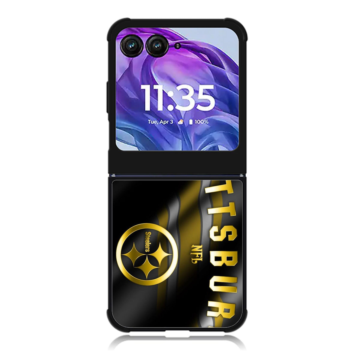 Pittsburgh NFL Gold Motorola Moto Razr 2024 , Moto Razr 50 Case FE2018