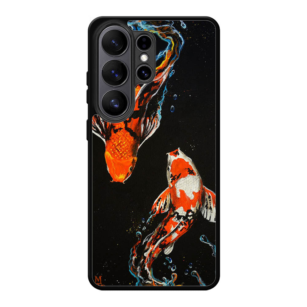 Koi Fish Watercolor Painting Samsung Galaxy S26 Plus Case