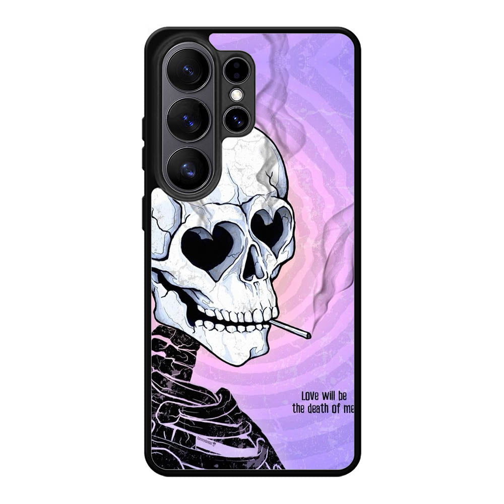 A skull falls in love Samsung Galaxy S26 Ultra Case FE0002
