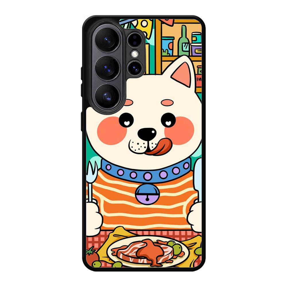 dogs eat meat Samsung Galaxy S26 Ultra Case FE0211
