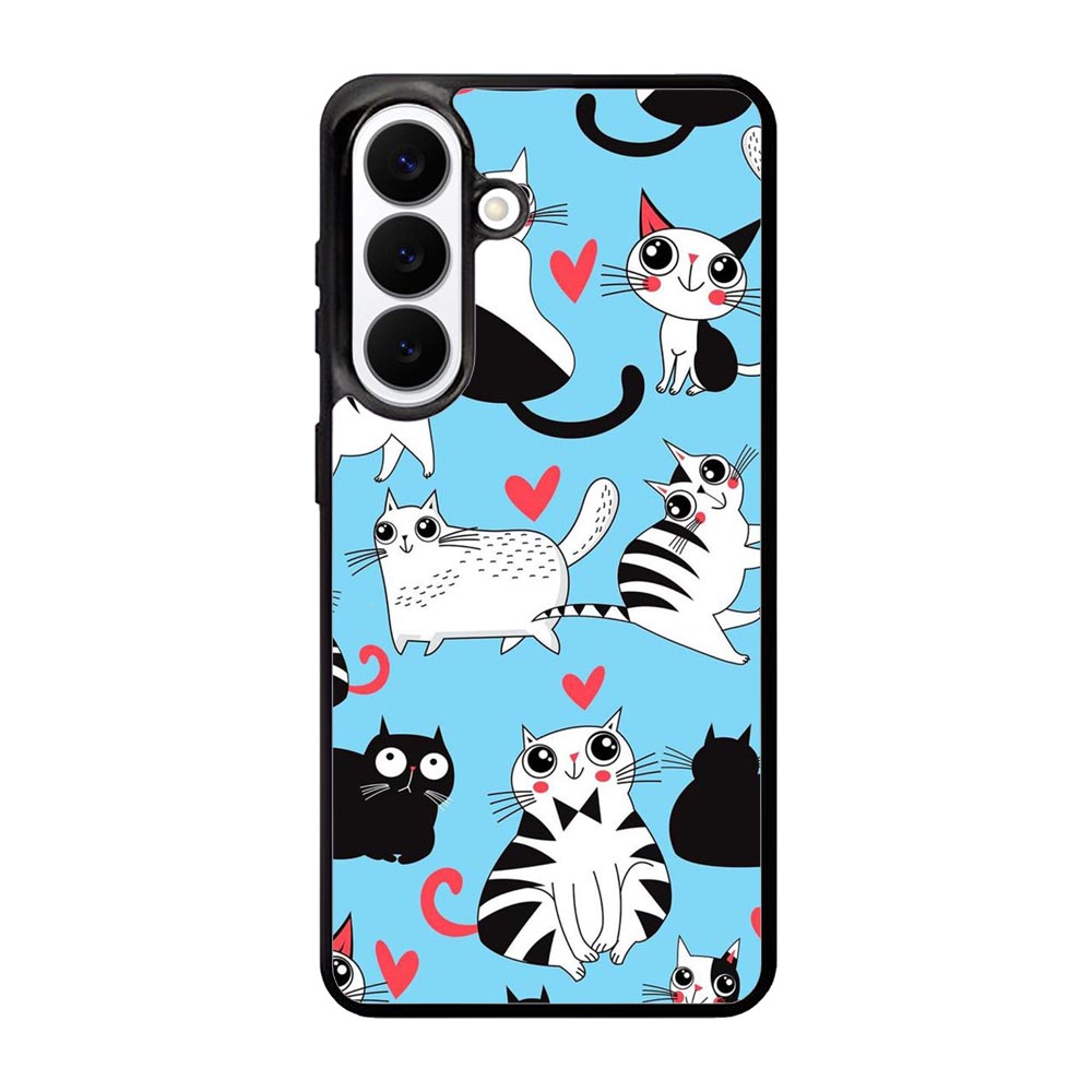 Cats pattern love Samsung Galaxy S26 Case FE0149