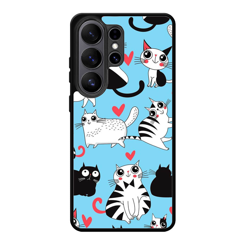 Cats pattern love Samsung Galaxy S26 Ultra Case FE0149