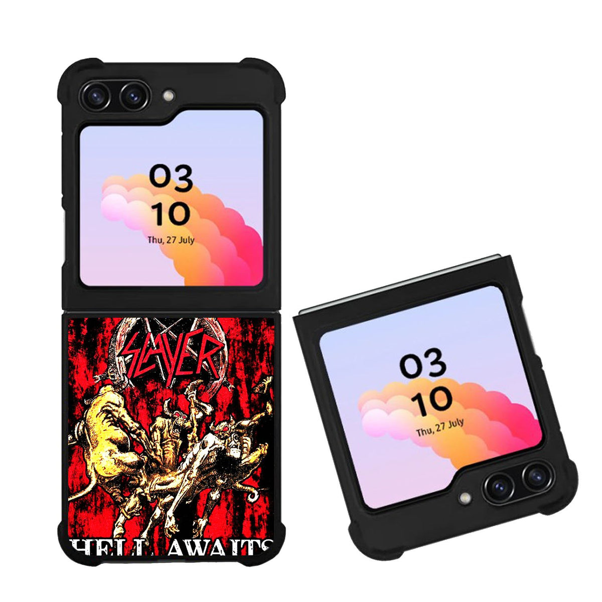 SLAYER Hell awaits Black Metal Band Case Samsung Galaxy Z Flip 5 5G BC2808