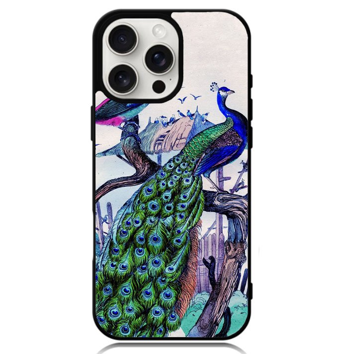 Vintage Classic Peacock Case iPhone 16 Pro BC2796