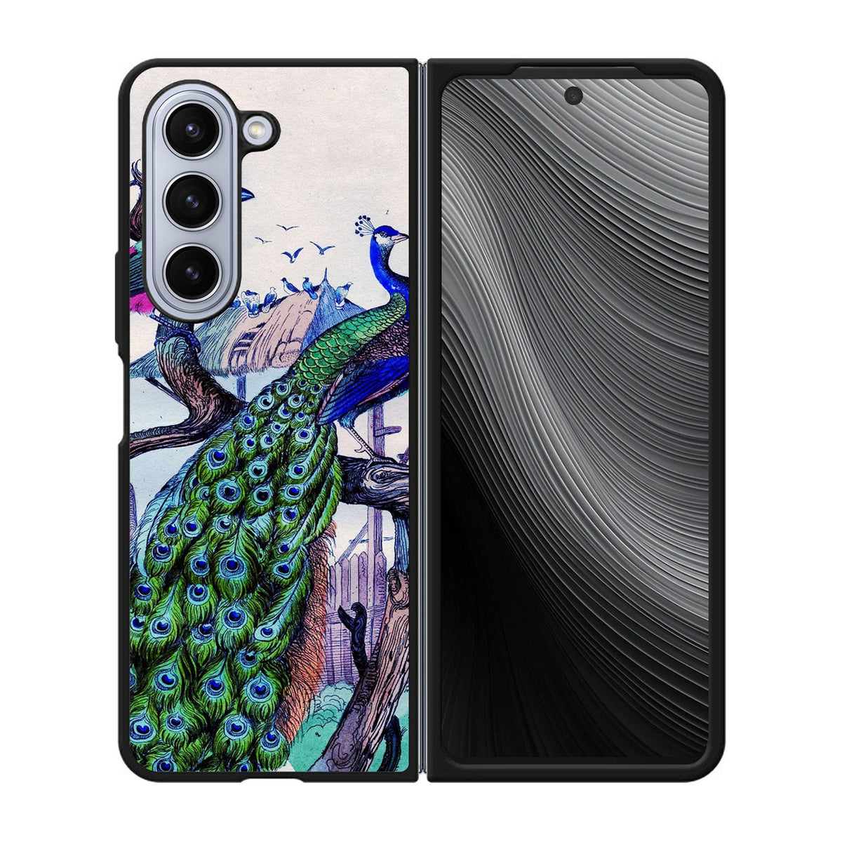 Vintage Classic Peacock Case Samsung Galaxy z Fold 5 5G BC2796
