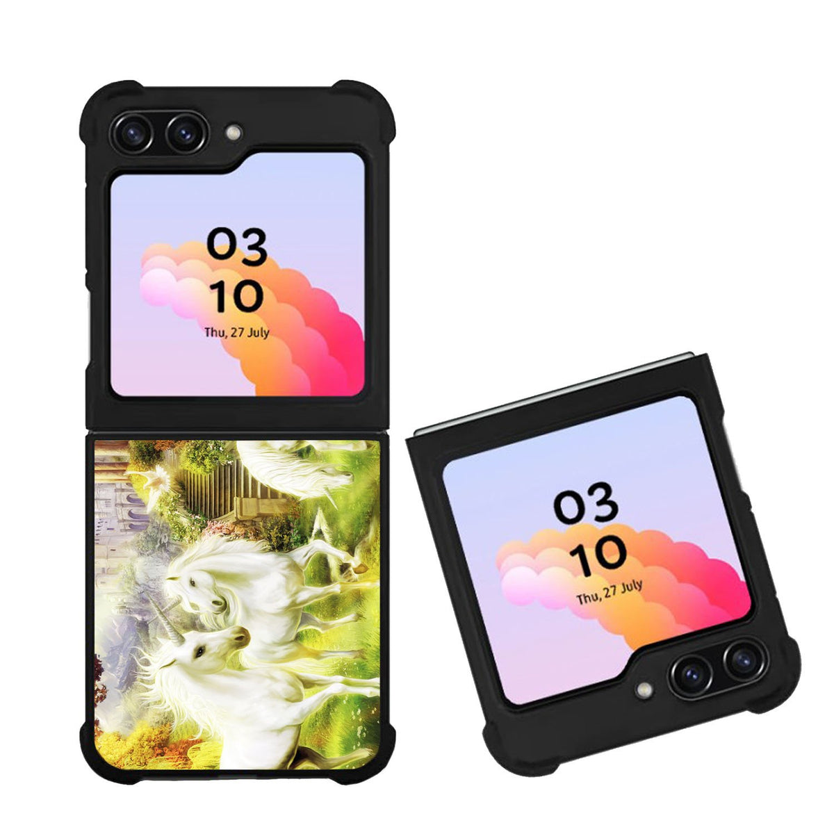 Horse Unicorn Wallpaper Case Samsung Galaxy Z Flip 5 5G BC2793