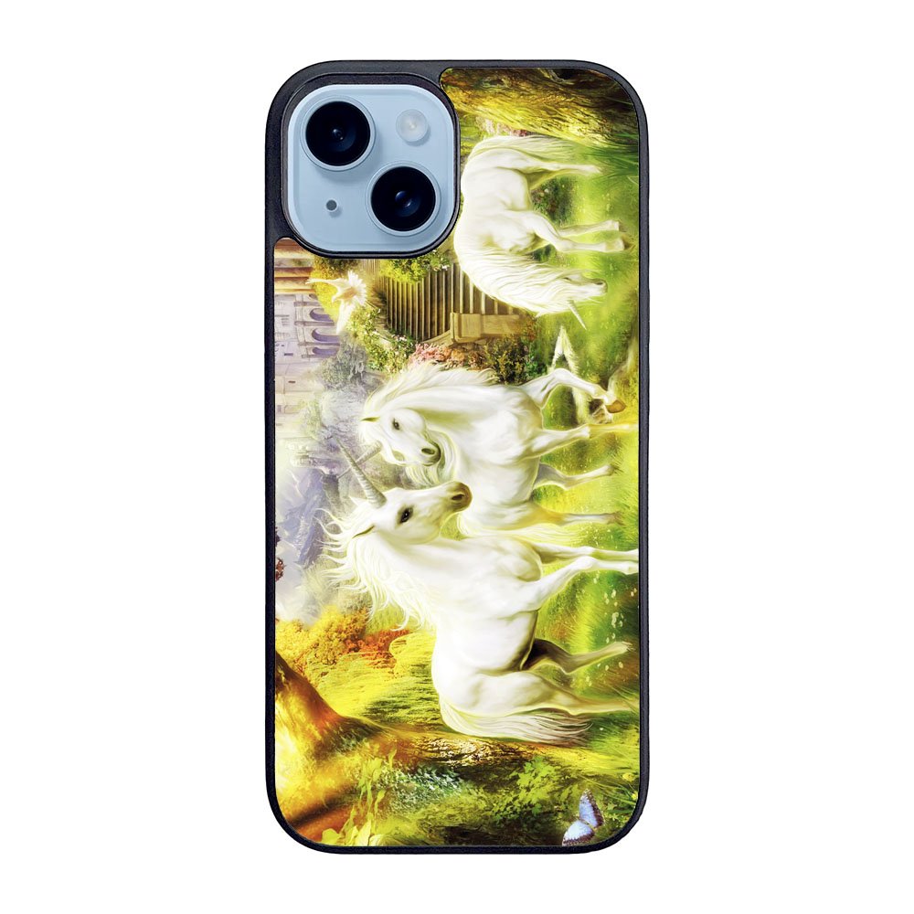 Horse Unicorn Wallpaper Case iPhone 15 BC2793