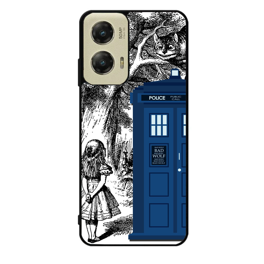 Alice In Wonderland Tardis Case Motorola Moto G Stylus 2024 5G BC2775