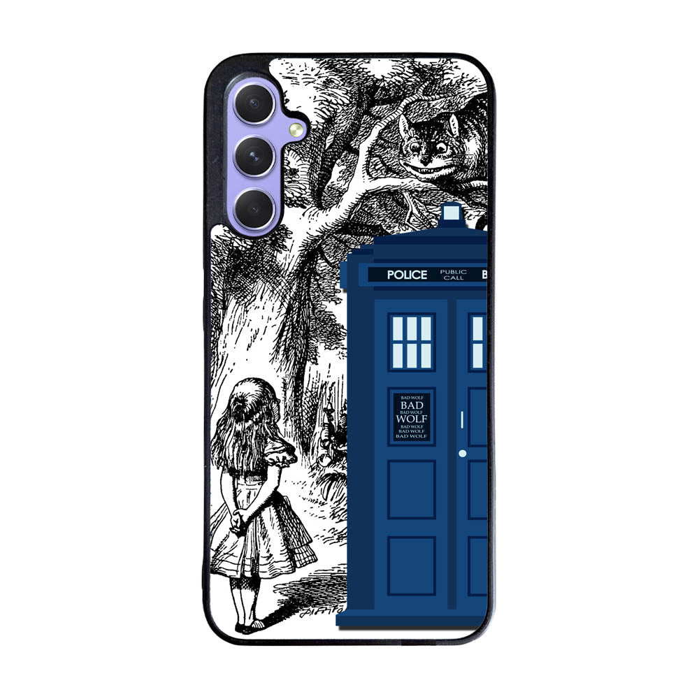 Alice In Wonderland Tardis Case Samsung Galaxy A35 5G BC2775