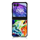 WALLPAPER Rainbow Watercolor Drop Motorola Moto Razr 2024 , Moto Razr 50 Case FE2768