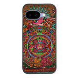 Aztec Calendar Wood Texture Case Google Pixel 9A BC2761