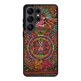 Aztec Calendar Wood Texture Samsung Galaxy S26 Ultra Case BC2761