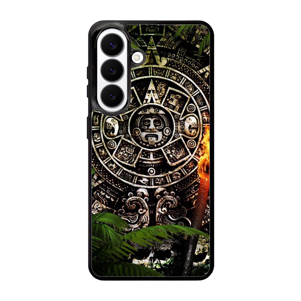 Aztec Calendar Texture WALLPAPER Samsung Galaxy S26 Plus Case BC2760