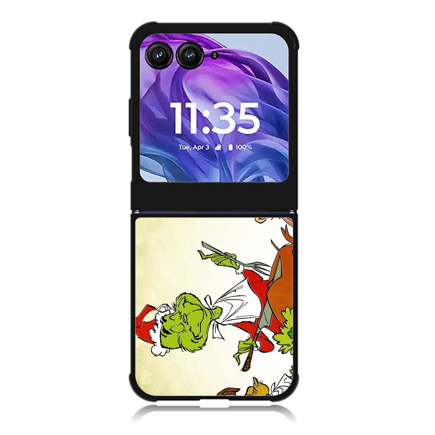 the grinch cartoon Motorola Moto Razr 2024 , Moto Razr 50 Case FE2748
