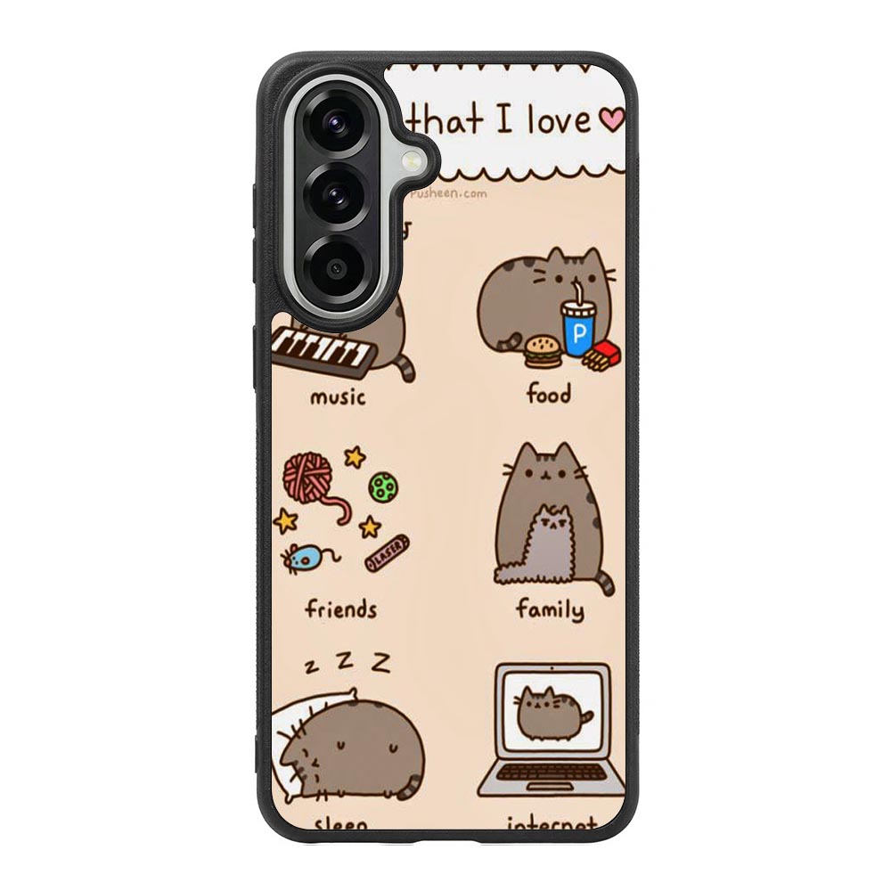 pusheen cat wallpaper Samsung Galaxy A57 Case BC2744