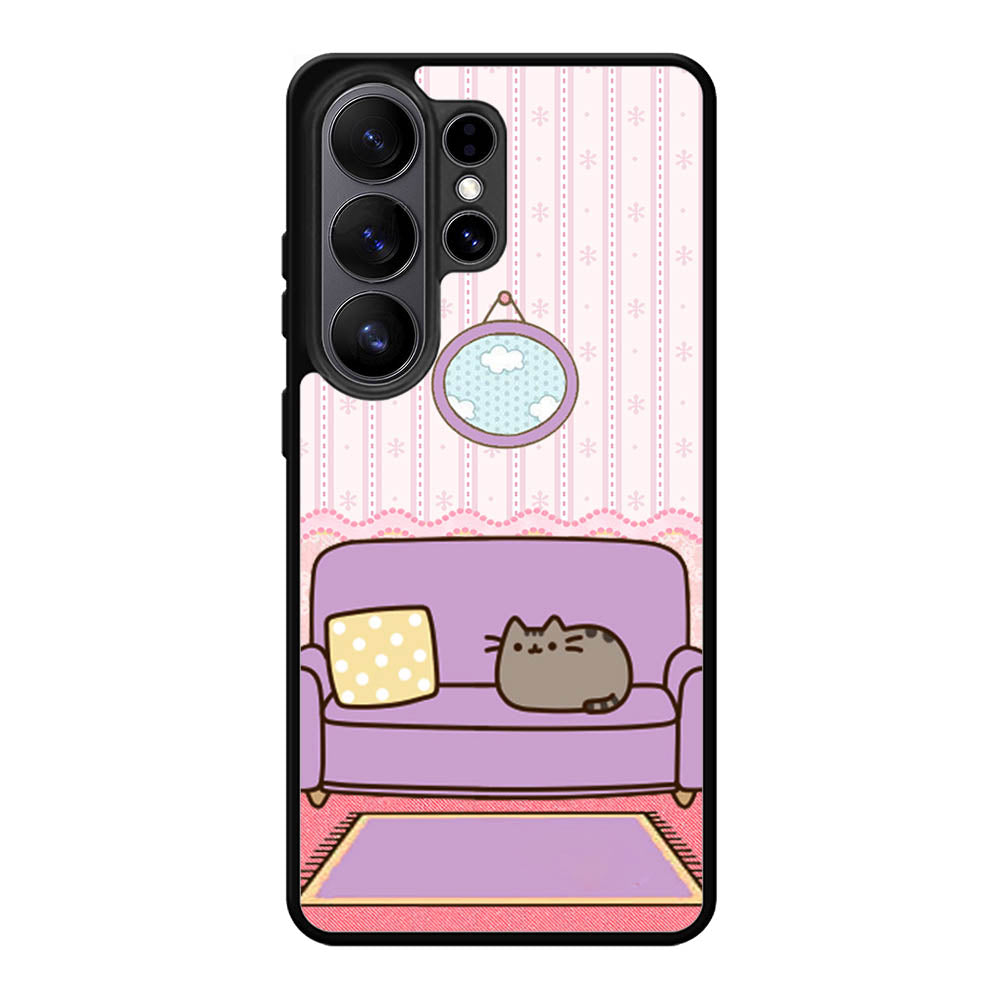 pusheen cat wallpaper Samsung Galaxy S26 Ultra Case BC2743
