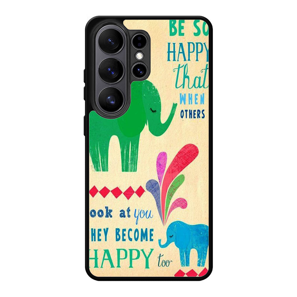 the happy elephant Samsung Galaxy S26 Ultra Case BC2720