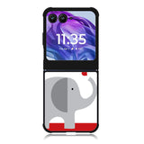 happy elephant love Motorola Moto Razr 2024 , Moto Razr 50 Case FE2719