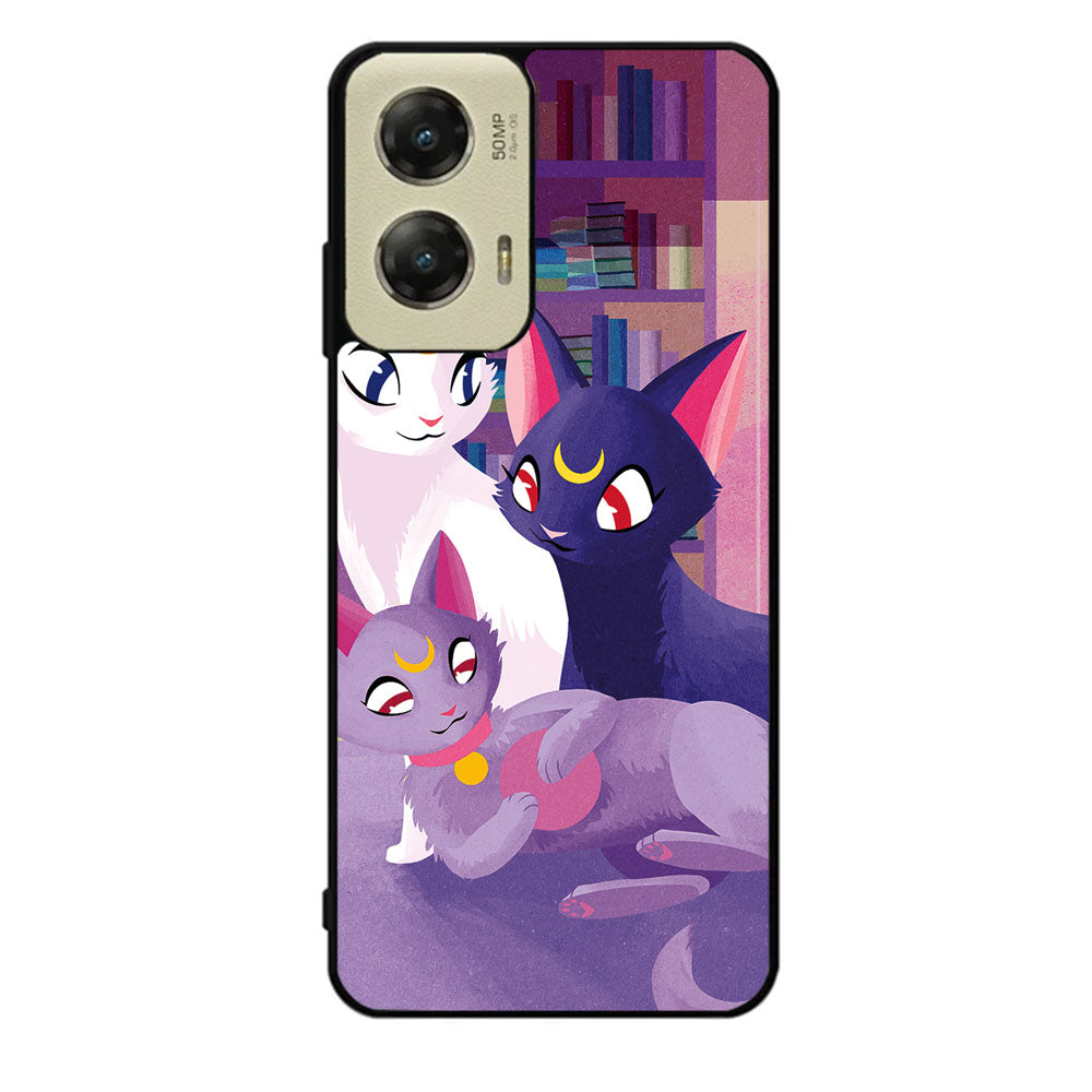 Luna Cat Sailor Moon Case Motorola Moto G Stylus 2024 5G BC2706