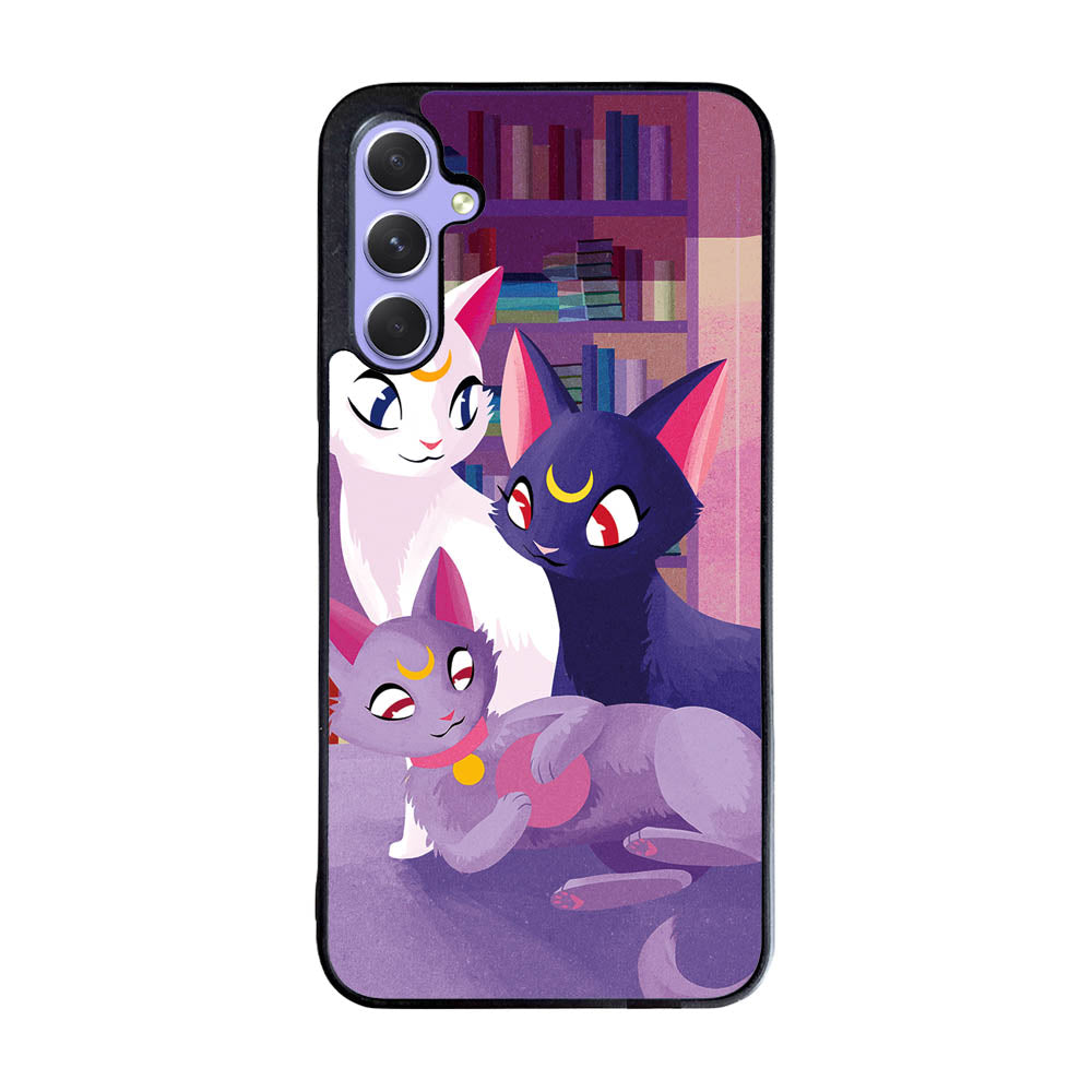 Luna Cat Sailor Moon Case Samsung Galaxy A35 5G BC2706