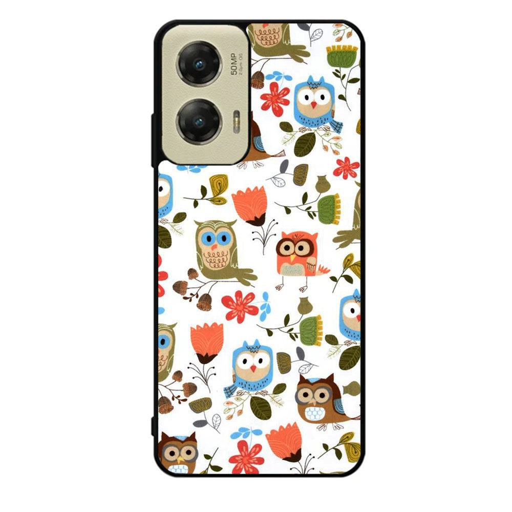 Cute Owl Pattern Case Motorola Moto G Stylus 2024 5G BC2696