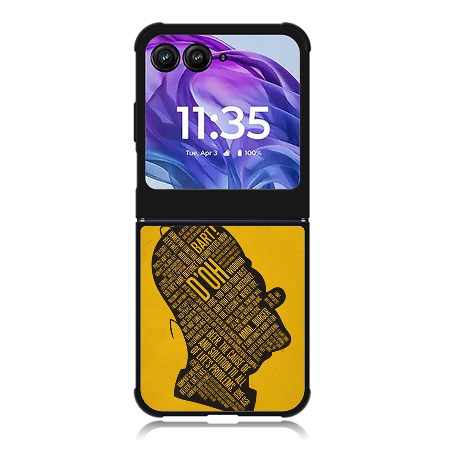homer simpson face wallpaper Motorola Moto Razr 2024 , Moto Razr 50 Case FE2693