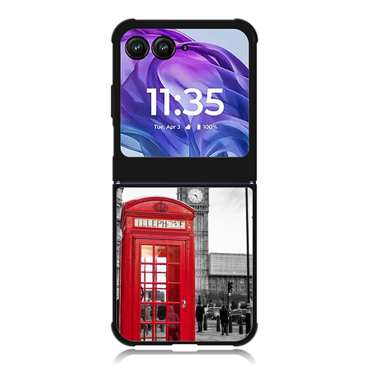 london telephone booth wallpaper Motorola Moto Razr 2024 , Moto Razr 50 Case FE2691