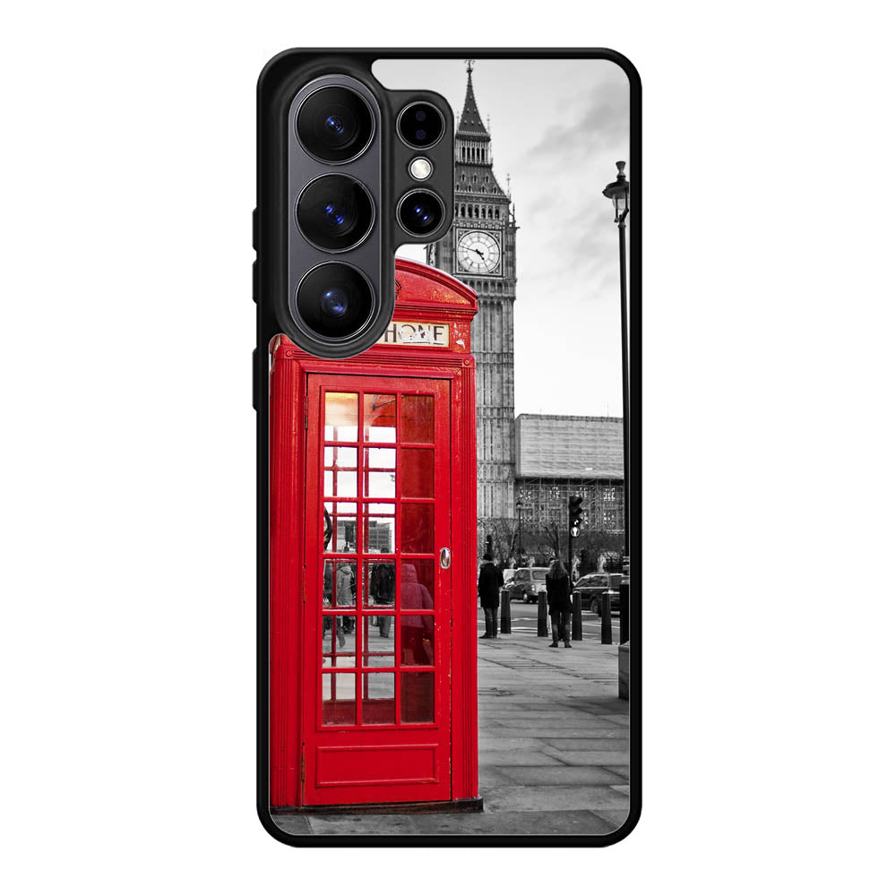 london telephone booth wallpaper Samsung Galaxy S26 Ultra Case BC2691