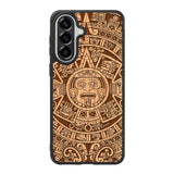 Stylized Aztec Calendar Wood Samsung Galaxy A57 Case FE0601