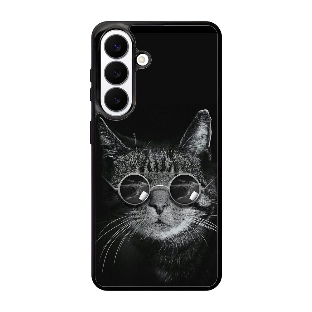 Cat art black Samsung Galaxy S26 Case FE0131