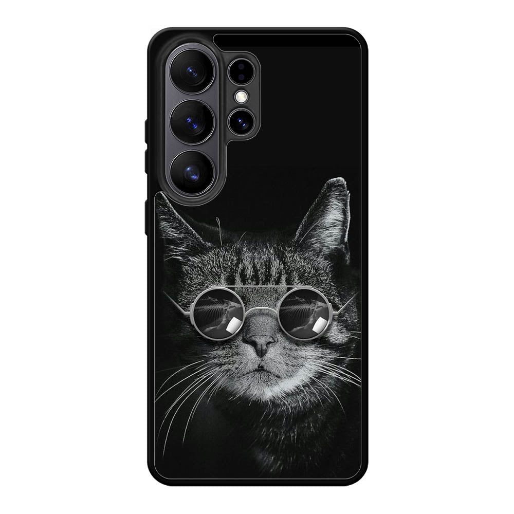 Cat art black Samsung Galaxy S26 Ultra Case FE0131
