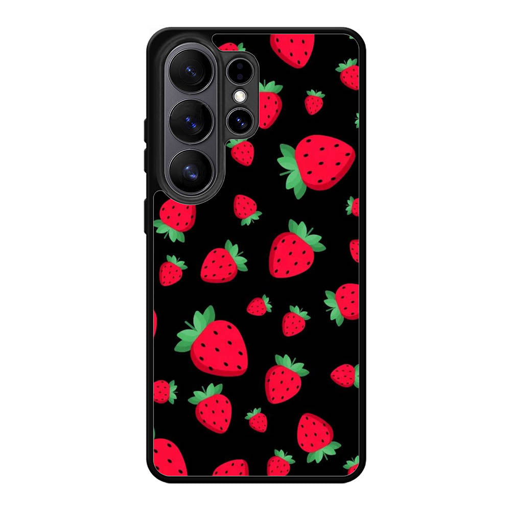strawberry pattern Samsung Galaxy S26 Ultra Case FE0597