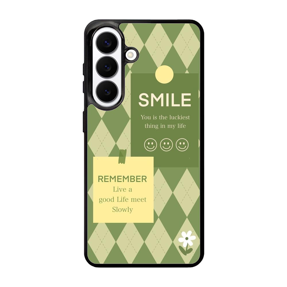 smile green Samsung Galaxy S26 Case FE0572