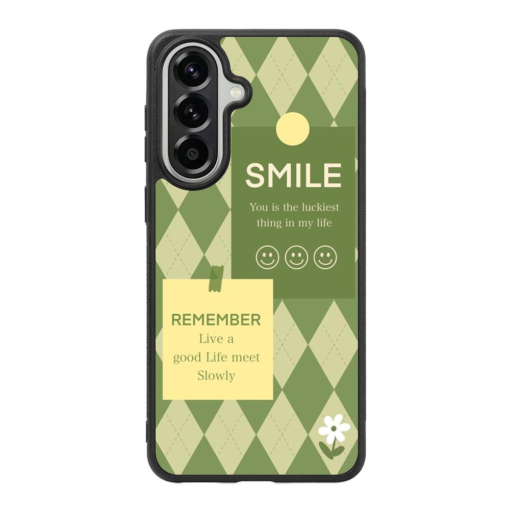 smile green Samsung Galaxy A37 Case FE0572