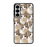 cat pattern cute Samsung Galaxy S26 Case FE0142