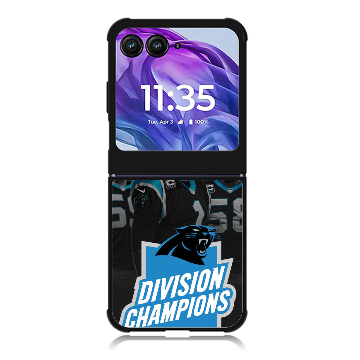 Carolina Panthers Motorola Moto Razr Plus 2025/2024 Case, Moto Razr 50 Ultra 5G BC2646