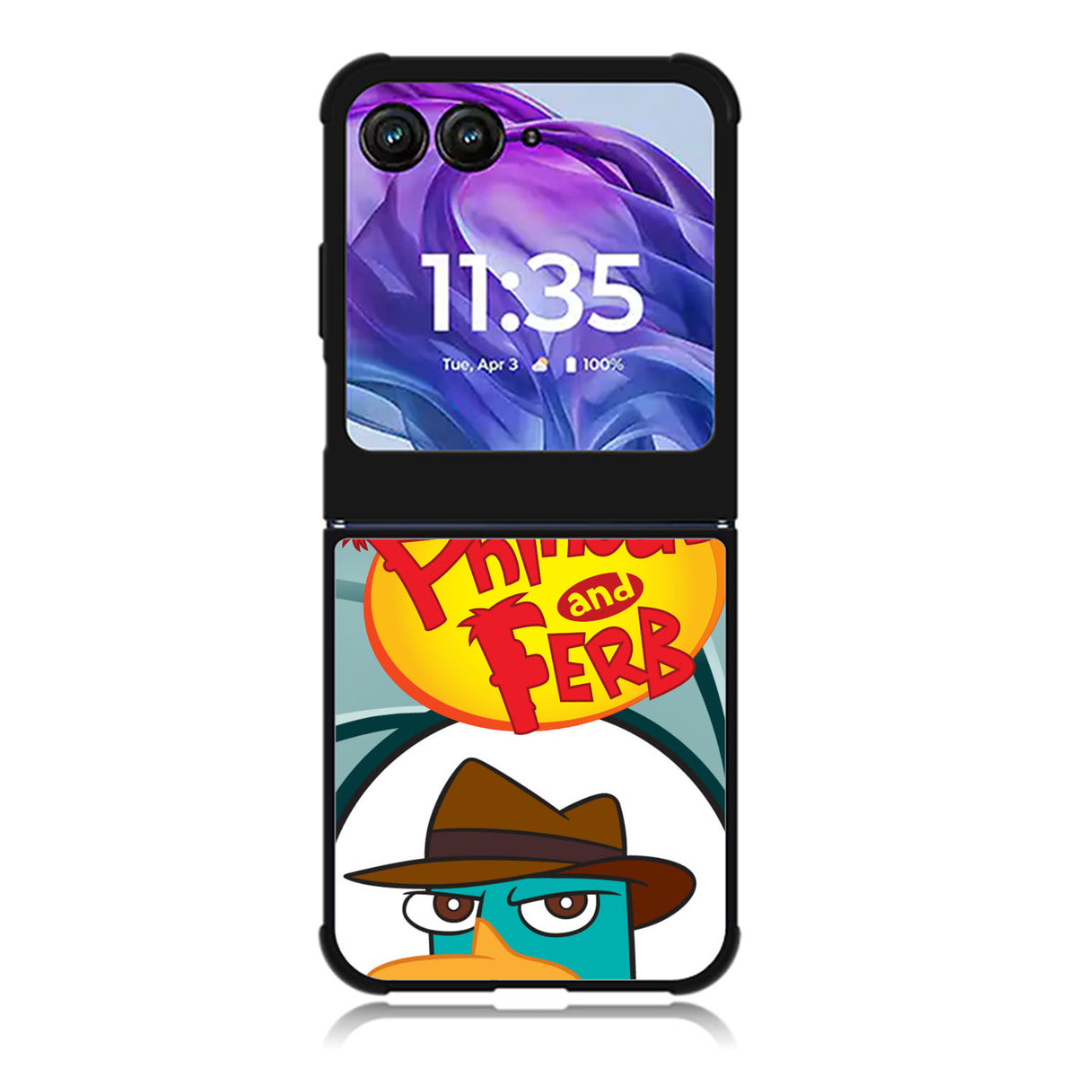 perry platypus Motorola Moto Razr Plus 2025/2024 Case, Moto Razr 50 Ultra 5G BC2640