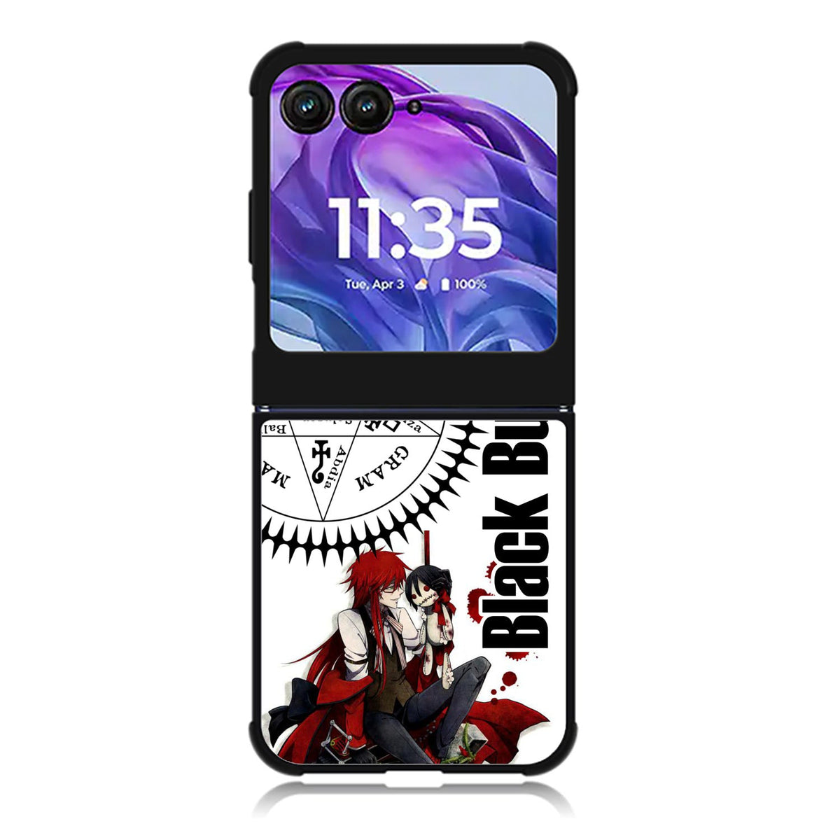 Black Butler Grell Motorola Moto Razr 2024 , Moto Razr 50 Case FE2638