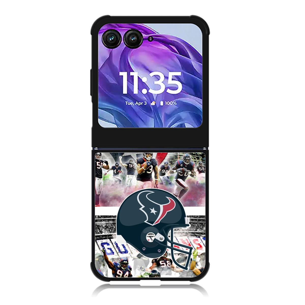 Houston Texans logo Motorola Moto Razr 2024 , Moto Razr 50 Case FE2615