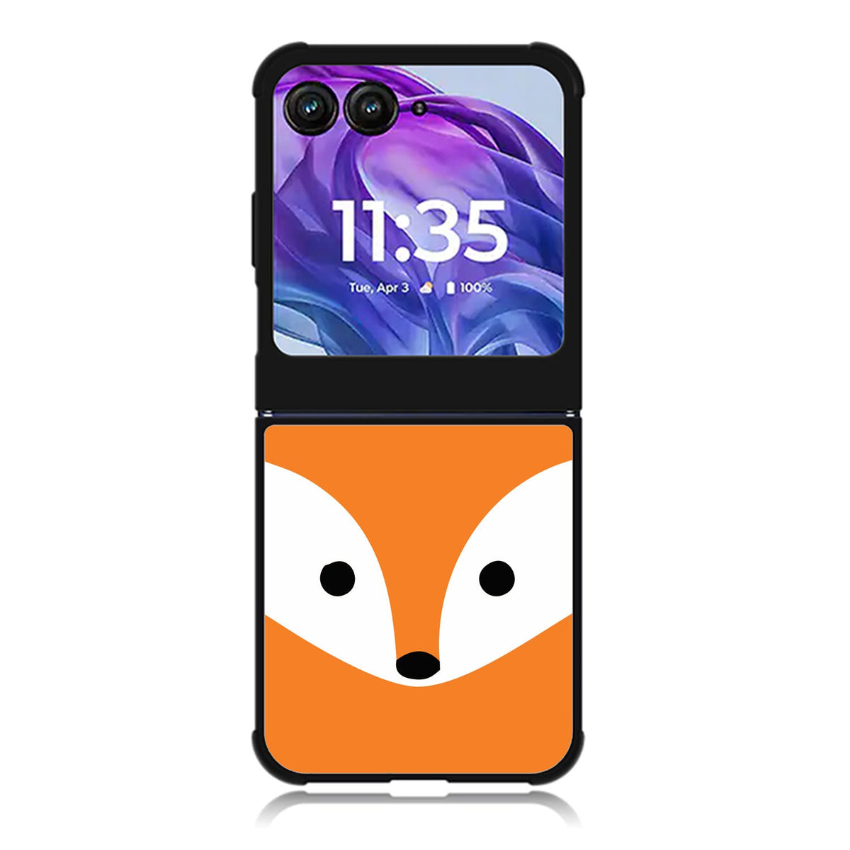orange fox Motorola Moto Razr 2024 , Moto Razr 50 Case FE2332